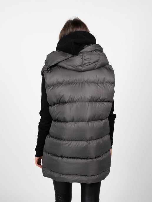 La Haine Inside Us Weste Down Vest Unisex Damen grau - Image 5
