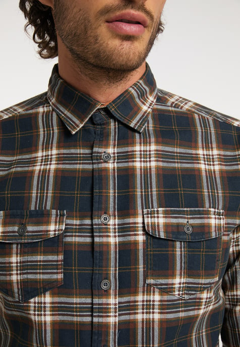 Dreimaster Hemd Herren Marine - Image 5
