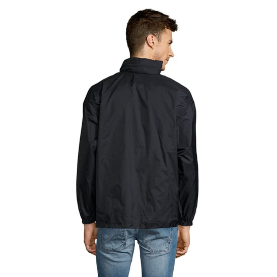 SOLS Unisex Surf Windbreaker Leichtgewichtige Jacke (Marine) - Image 3