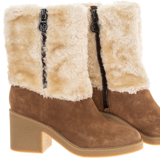Flat ankle boots finished in suede with round toe FLRIL4SUE10 woman