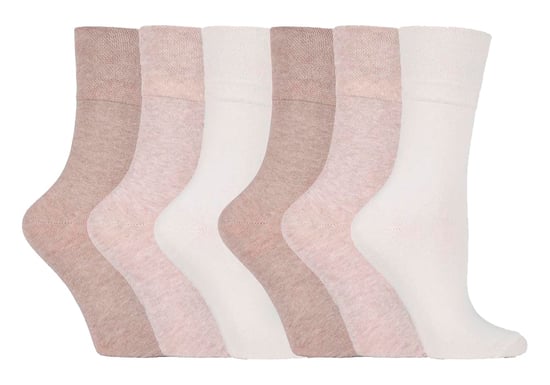 Damen 6er Pack nicht elastische Diabetikersocken mit handgekettelten Zehennähten - Image 1