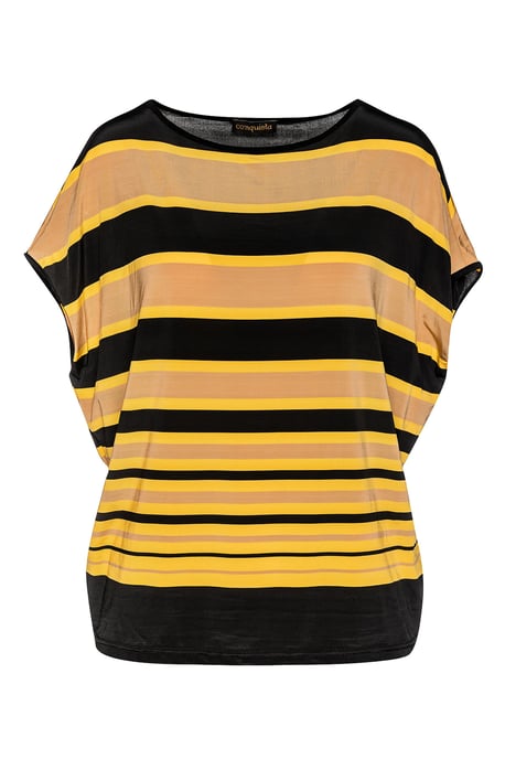 Gestreiftes ärmelloses Top aus Stretch-Jersey - Image 1
