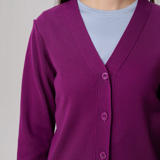 Strickjacke mit V-Ausschnitt - Image 5