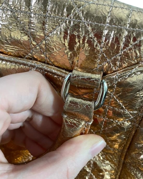 Dior Stardust Rucksack aus goldfarbenem Leder - Image 6