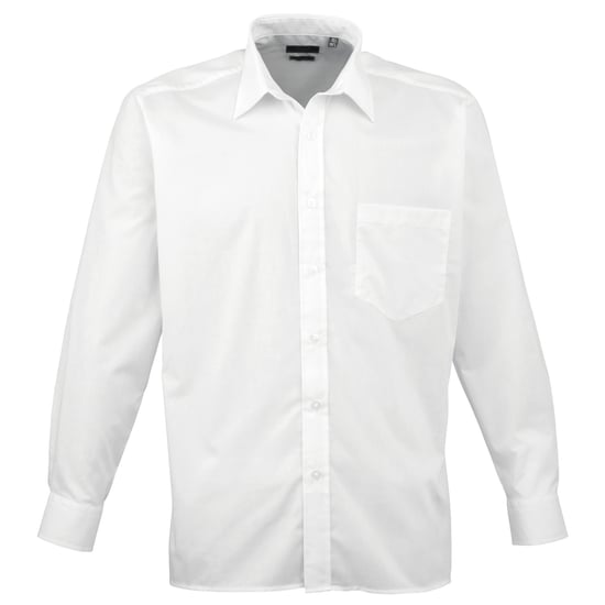 Premier - "Premier" Formelles Hemd für Herren Langärmlig (Weiß) - Image 1