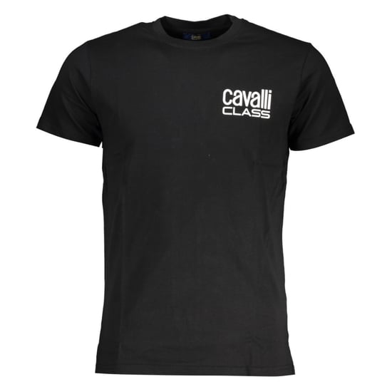 Cavalli Class Kleines Fettdruck-Logo Schwarzes T-Shirt - Image 1