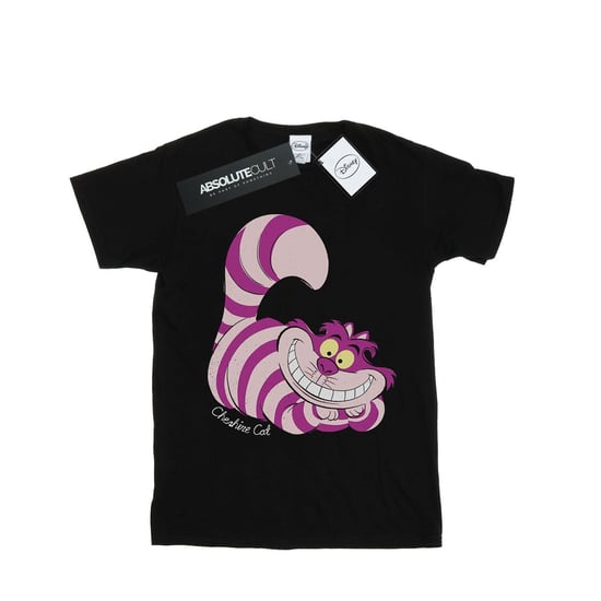 Disney Girls Alice In Wonderland Cheshire Cat Cotton T-Shirt (Black)