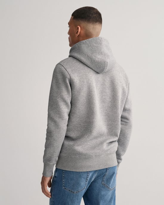 Gant Regular Shield Hoodie Sweatshirt - Image 3