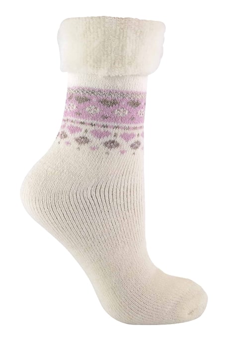 Sock Snob Damen Turn Over Top Warme Thermo-Winter-Nordic-Bettsocken - Image 1