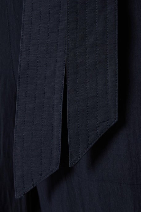 Stitch Detail Belted Wide Leg Trouser