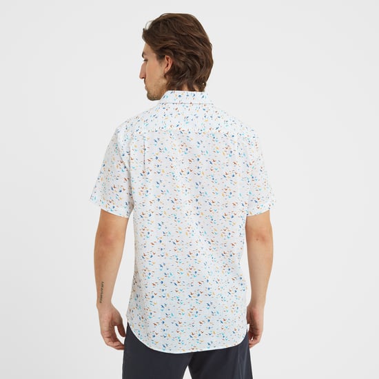Conrad Mens Short Sleeve Shirt Optic White