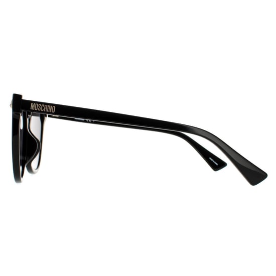Moschino Quadrat Unisex Schwarz Grau Sonnenbrille - Image 3