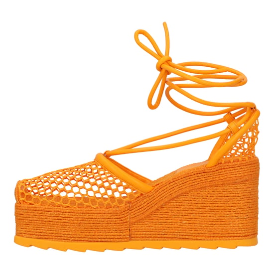 Bottega Veneta Orange Stretch 90 Wedge-Espadrilles - Image 2