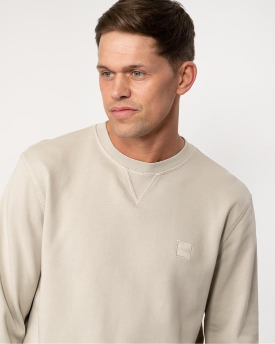 BOSS Orange Westart Herren Rundhals Sweatshirt mit Logopatch - Image 2