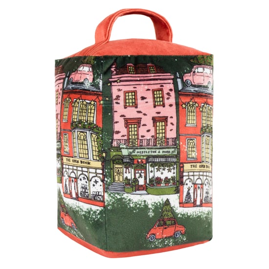 furn. Christmas Spirit Velvet Door Stop