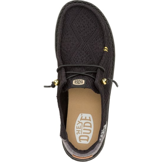 HEYDUDE Wendy Boho Crochet Polyester Damen Schwarz Loafers - Image 4