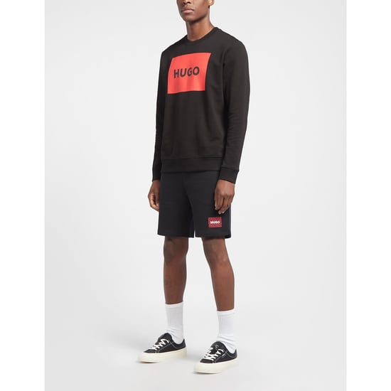 Men's Hugo Boss Cotton-Terry With Logo Sweatshirt in Black