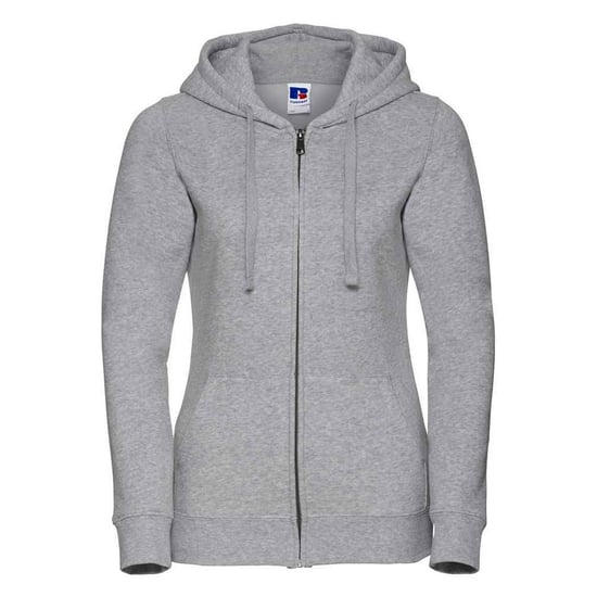 Russell - "Authentic" Kapuzenpullover Durchgehender Reißverschluss für Damen (Hellgrau) - Image 1