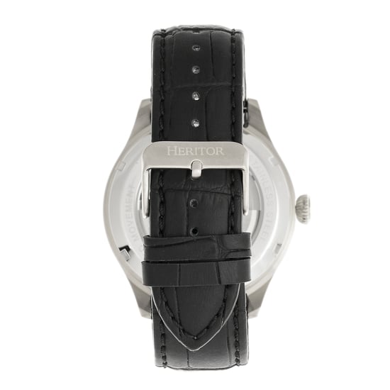 Heritor Automatikuhr Gregory Semi-Skelett mit Lederarmband - Image 2