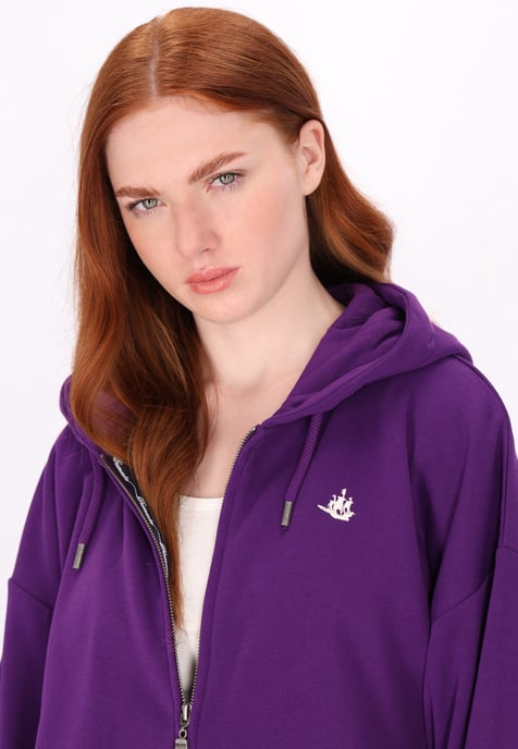 Dreimaster Sweatshirt Damen Dunkellila - Image 5