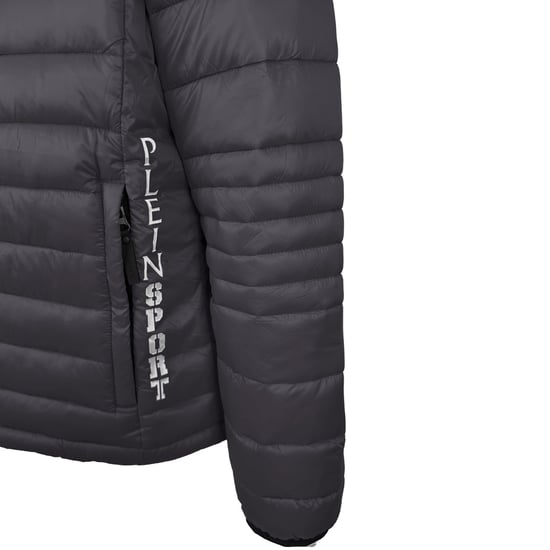 Plein Sport Schlichte wattierte Jacke Grau - Image 4