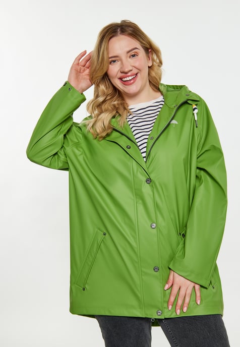 Schmuddelwedda Curvy Regenmantel Damen hellgrün - Image 3