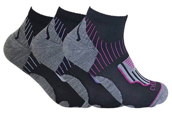 3 Paar Damen Anti Schweiß Knöchel Trainer Sport Socken mit Ferse Polsterung - Image 1