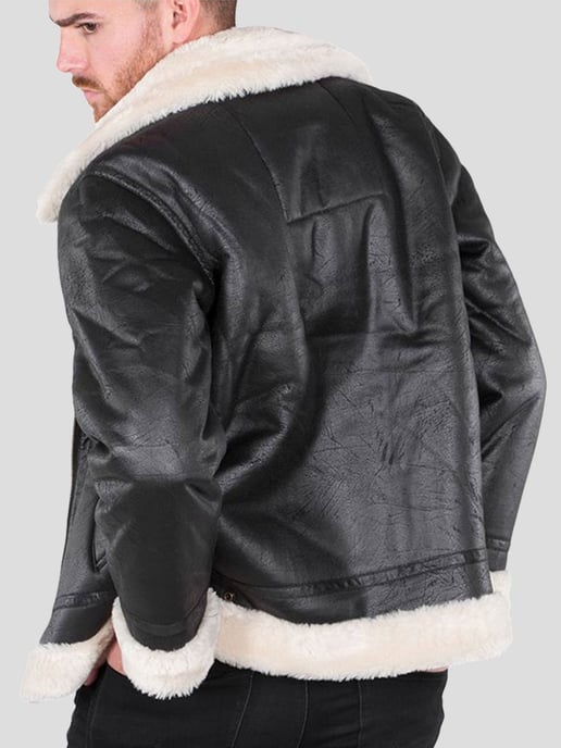 Alpha Industries B3 FL Men's Flight Jacket in Black
