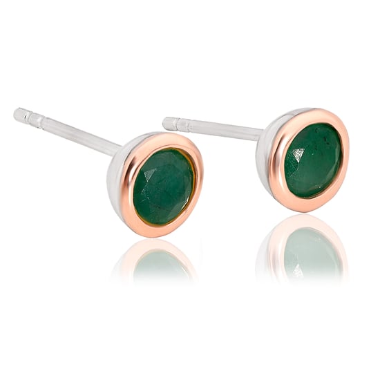 Emerald May Birthstone Earrings