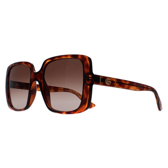 Gucci Square Womens Dark Havana Braun Gradient GG0632S - Image 2