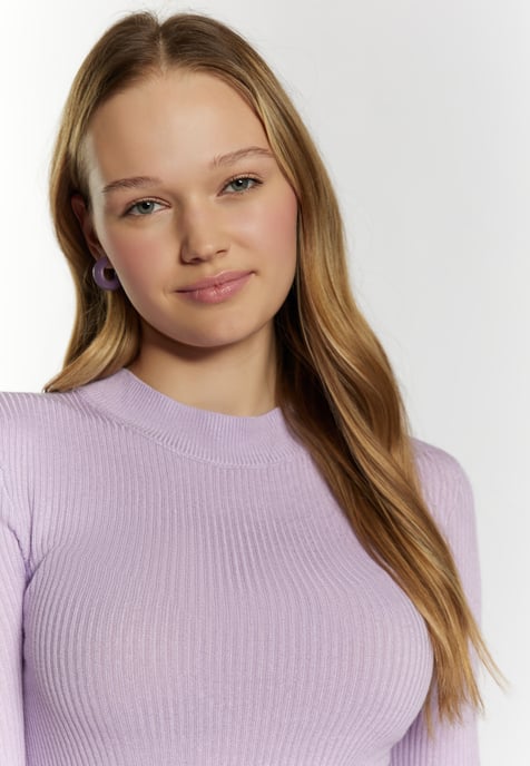 Mymo Strickpullover Damen violett - Image 5