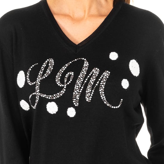 Women's long-sleeved V-neck sweater KWS301