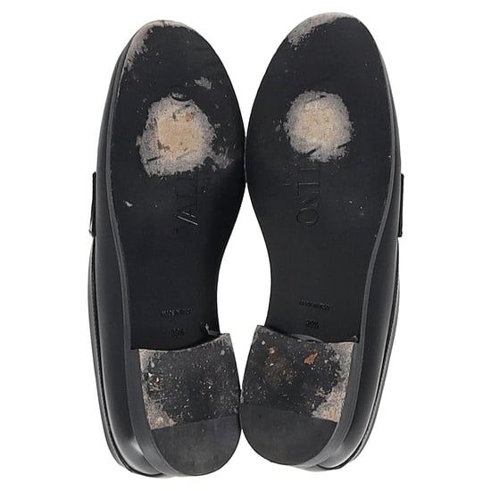 Valentino VCHAIN Slipper aus schwarzem Leder - Image 6