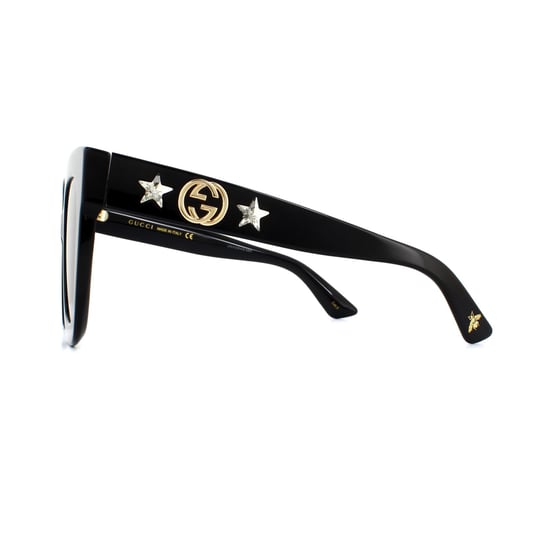 Gucci Sonnenbrille GG0208S 001 Schwarz Grau Gradient - Image 3