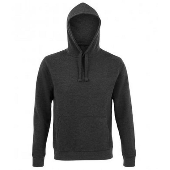 SOLS Unisex-Erwachsene Spencer Sweatshirt mit Kapuze (Charcoal Marl) - Image 1