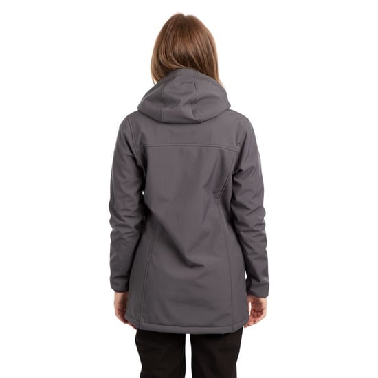 Trespass Womens/Ladies Kristen Longer Length Hooded Waterproof Jacket (Carbon)