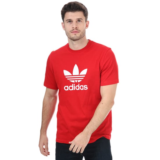 Men's adidas Originals Trefoil T-Shirt in Red