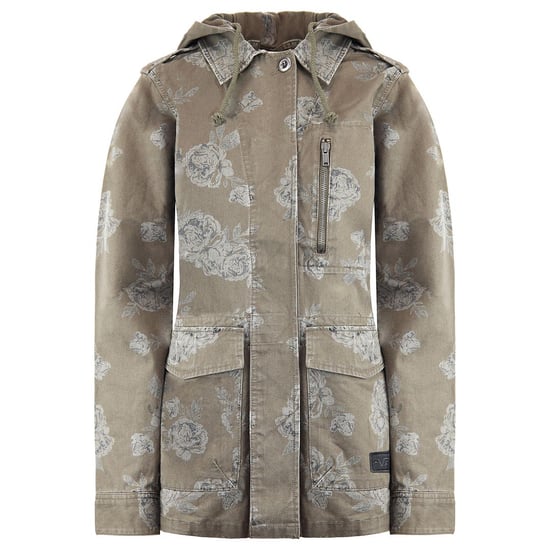 Vans Off The Wall Womens Coffey Hooded Jacket Floral Khaki X3V1LE A51B