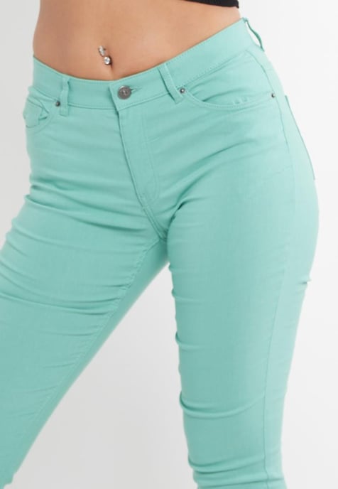 MYT Damen Skinny Super Stretch Chinos Mintgrün - Image 5