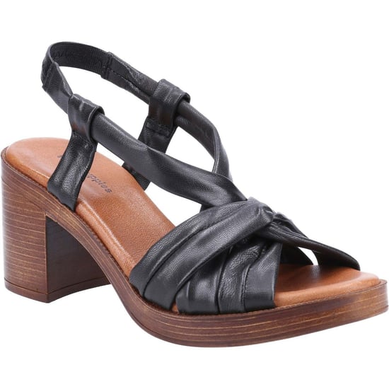 Hush Puppies Womens/Ladies Celine Leather Sandals (Black)