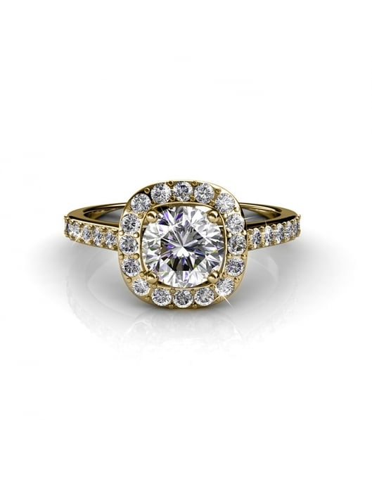Kuscheliger Ring - Gold und Kristall - Image 4