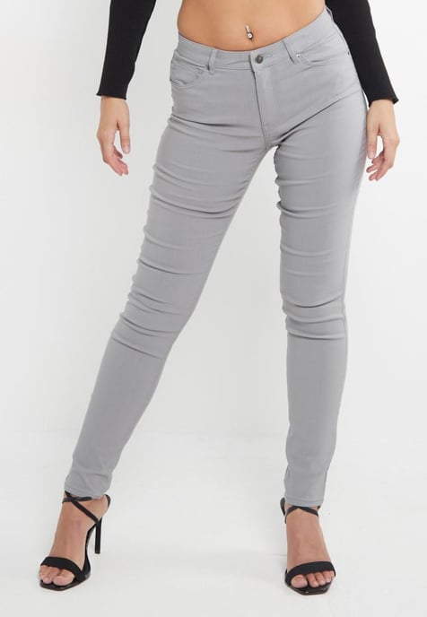 MYT Damen Skinny Super Stretch Chinos Grau - Image 3