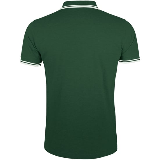 SOLS - Polo manches courtes PASADENA - Homme (Vert forêt/blanc) - Image 2