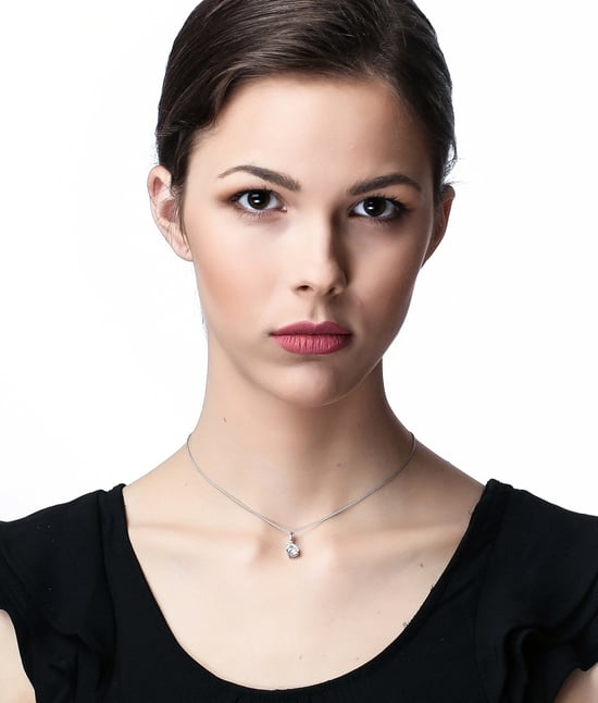Orphelia Damen-Kette aus 925er Sterlingsilber mit Anhänger – Silber ZH-7010 - Image 3