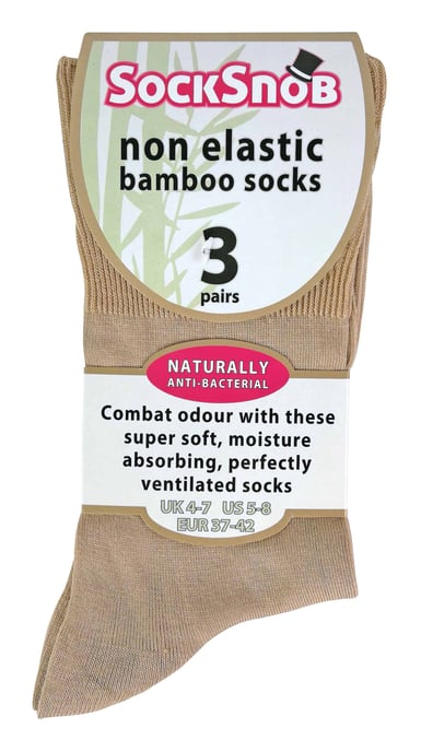 3 Paar Damen Anti Geruch Lose breite Top nicht elastische Bambus Socken - Image 2
