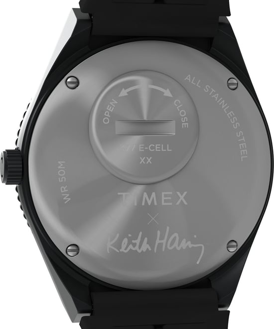 Timex Keith Haring X Q Herren Schwarz Uhr TW2W25600 - Image 3