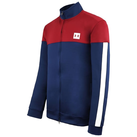 Under Armour Sportstyle Trainingsjacke für Herren, Marineblau/Burgund - Image 1