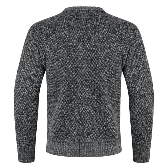 Herren Strickjacke mit Zwei Taschen Knopf Stehkragen Strickjacke für den Winter Dunkelgrau - Image 3