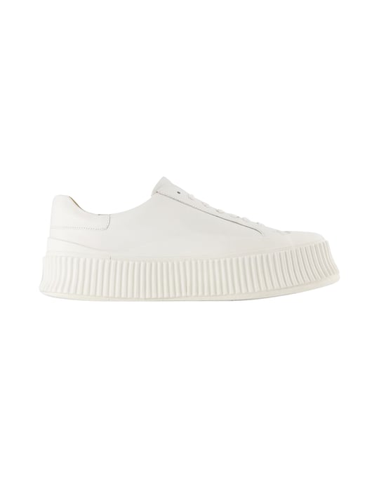 Sneakers - Jil Sander - Leder - Weiß - Image 1