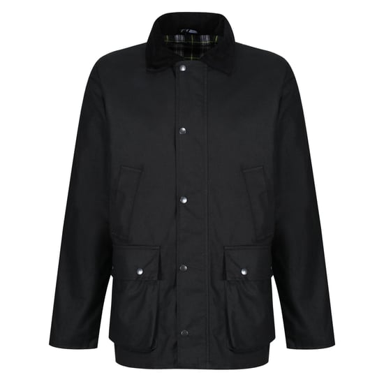 Regatta Herren Outdoorjacke Country gewachst (Schwarz) - Image 1